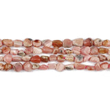 Irregular Gravel Argentina Rhodonite Beads for Bracelet Jewelry