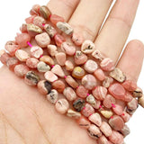 Irregular Gravel Argentina Rhodonite Beads for Bracelet Jewelry