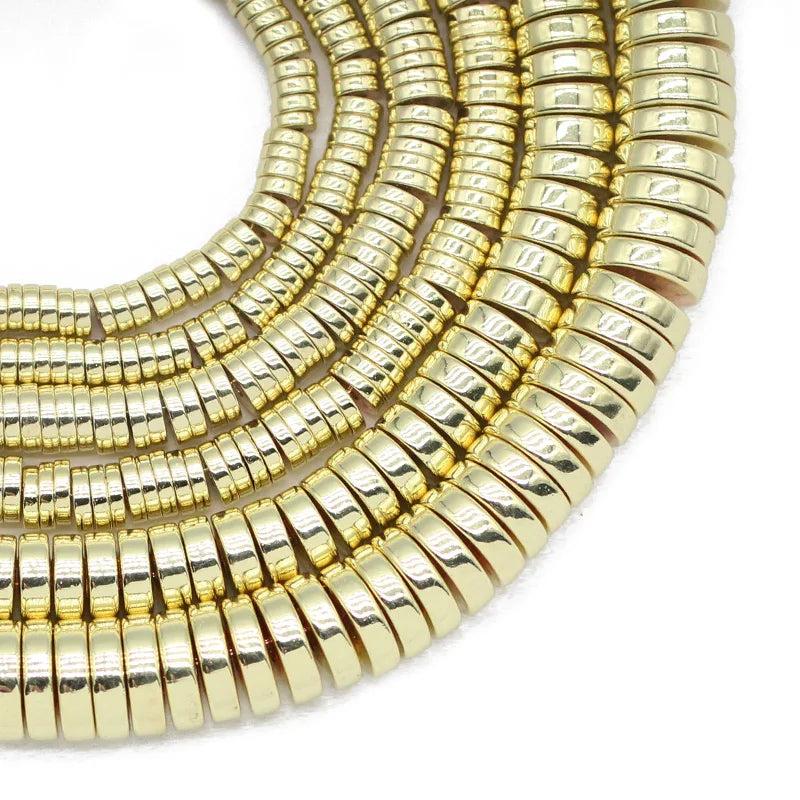 Natural Hematite Stone Flat Round Spacers Beads DIY Jewelry 3/4/6/8mm