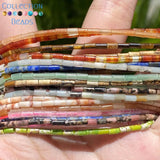 6x2mm Natural Stone Beads Tiger Eye Amazonite Round Spacer Loose Beads 15''