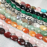 Natural Stone Beading Faceted Oval Shape Gemstone Loose Beads