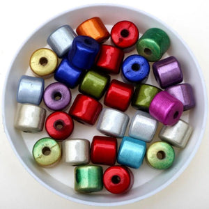 50pcs 3D Miracle Acrylic Beads Multicolor Spacer Beads DIY Jewelry