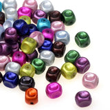 50pcs 3D Miracle Acrylic Beads Multicolor Spacer Beads DIY Jewelry