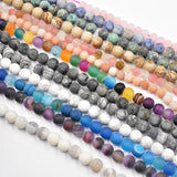 Matte Agates Rose Quartz Turquoises Beads DIY Jewelry