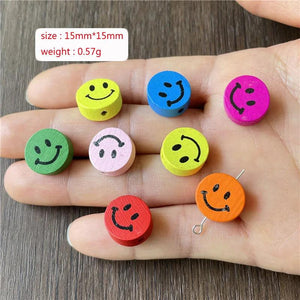 JunKang 50pcs Mixed Wood Connection DIY Bracelet Necklace