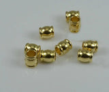 100 PCS 6.5mm*6mm Metal Raw Brass Spacer Bead Barrel Beads