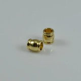 100 PCS 6.5mm*6mm Metal Raw Brass Spacer Bead Barrel Beads