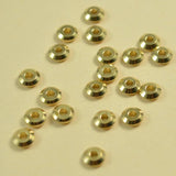 100 PCS 4mm Metal Brass Spacer Bead Flat Beads