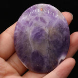 Natural Amethyst Stone Egg Shape Loose Beads for Jewelry Making