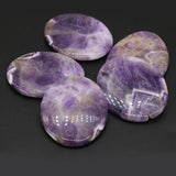 Natural Amethyst Stone Egg Shape Loose Beads for Jewelry Making