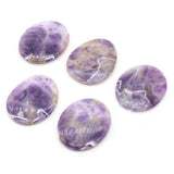 Natural Amethyst Stone Egg Shape Loose Beads for Jewelry Making