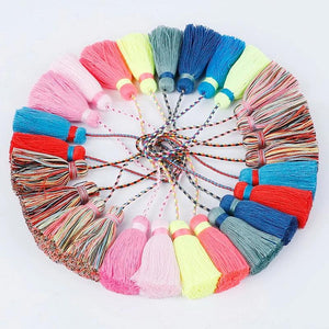 2 Tone Colors Tassel Fringe Charms DIY Jewelry Accessories