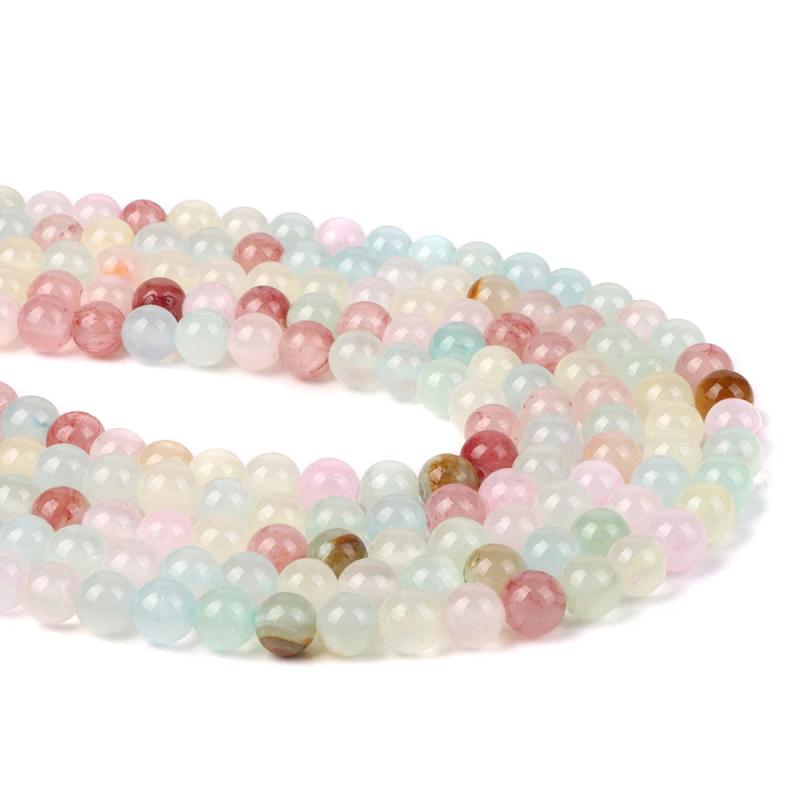 Polished Jades Stone Beads Round Loose Bead 4/6/8/10mm for Jewelry Making