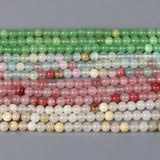 Polished Jades Stone Beads Round Loose Bead 4/6/8/10mm for Jewelry Making