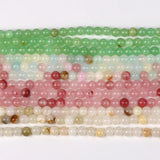Polished Jades Stone Beads Round Loose Bead 4/6/8/10mm for Jewelry Making