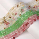 Polished Jades Stone Beads Round Loose Bead 4/6/8/10mm for Jewelry Making
