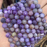 6-12mm Purple Druzy Agate Beads 15'' Strand Round Loose Gemstone Beads