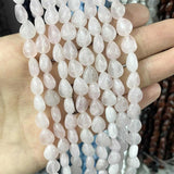 Natural Quartz Agates Tiger Eye Stone Beads 8x10MM Water Drop Spacer