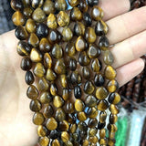 Natural Quartz Agates Tiger Eye Stone Beads 8x10MM Water Drop Spacer