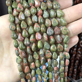 Natural Quartz Agates Tiger Eye Stone Beads 8x10MM Water Drop Spacer