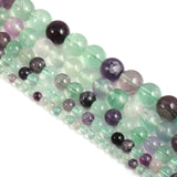 Green Fluorite Round Loose Beads for Jewelry Making