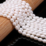 Freshwater Pearls Beads Rice Shape Loose Beads DIY Jewelry Making