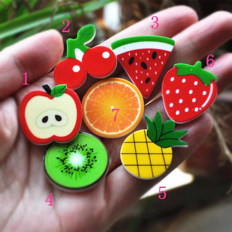 Resin Fruit Flat Back DIY Brooch Accessory 28pcs 21~31mm