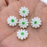 Natural Daisy Flower Shell Beads 10-12mm Charm Jewelry DIY Necklace Earrings