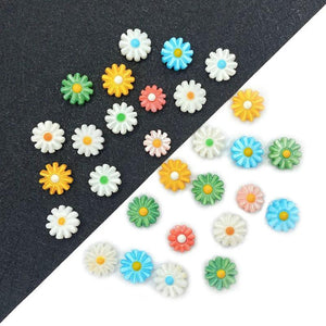 Natural Daisy Flower Shell Beads 10-12mm Charm Jewelry DIY Necklace Earrings