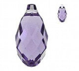 30pcs 6*12mm Crystal Purple Water Drop Beads DIY Loose Beads