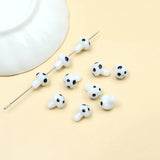 10 PCS Lampwork Wave Point Mushroom Beads DIY Jewelry Materials