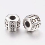 50Pcs Tibetan Style Spacer Beads Antique Silver for Jewelry Making