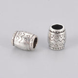50Pcs Tibetan Style Spacer Beads Antique Silver for Jewelry Making
