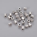 50Pcs Tibetan Style Spacer Beads Antique Silver for Jewelry Making