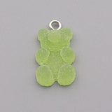 20pcs Little Bear Resin Pendant Jewelry Findings for DIY Earring Necklace