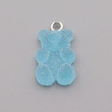 20pcs Little Bear Resin Pendant Jewelry Findings for DIY Earring Necklace