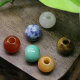 3pcs Green Aventurine Abacus Shape Sodalite Beads