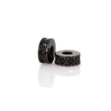 CZ Round Spacer Charms/Micro Pave Bead/Men's Bracelet Accessories