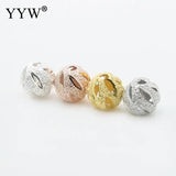 5Pcs 6mm Silver Plated Round Spacer Beads for Jewelry Making