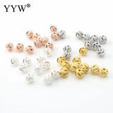5Pcs 6mm Silver Plated Round Spacer Beads for Jewelry Making