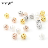 5Pcs 6mm Silver Plated Round Spacer Beads for Jewelry Making