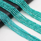 Natural Amazonite Stone Beads Charms Round Spacer Beads for DIY Jewelry Making