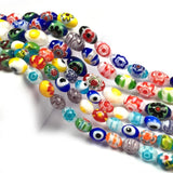 Lampwork Glazed Glass String Beads Spacer Bead for Jewelry Making