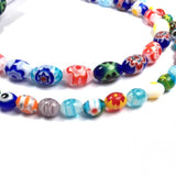 Lampwork Glazed Glass String Beads Spacer Bead for Jewelry Making