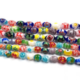 Lampwork Glazed Glass String Beads Spacer Bead for Jewelry Making