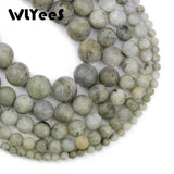 Matte Spectrolite Stone Round ball 4 6 8 10 12mm Loose beads bracelet Making DIY