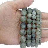 Matte Spectrolite Stone Round ball 4 6 8 10 12mm Loose beads bracelet Making DIY
