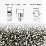 Risul Cylinder Round Slide Beads 3mm/5mm 100pcs