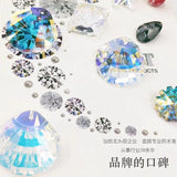 Crystal Shell Beads Pendant Colored Glass for DIY Jewelry Making