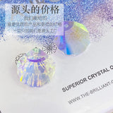 Crystal Shell Beads Pendant Colored Glass for DIY Jewelry Making